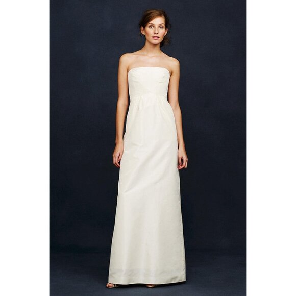 J. Crew Clarice Wedding Gown Size 0 NEW - Picture 1 of 6